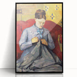 Impressionism Wall Art: Portrait of Madame Cézanne by Paul Cézanne Prints