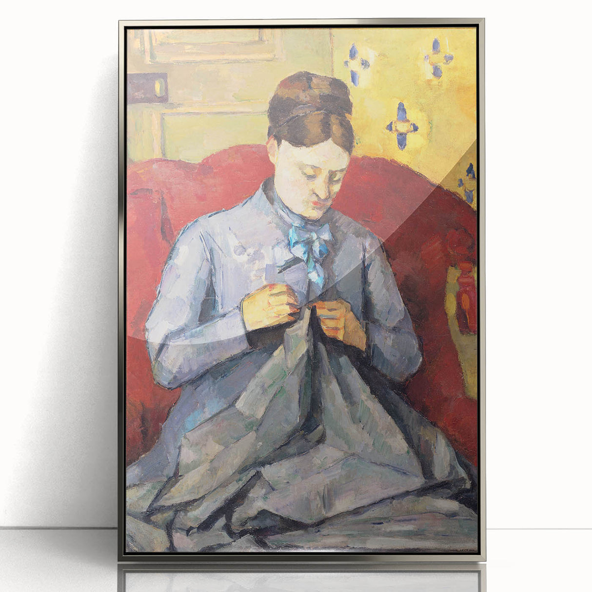 Impressionism Wall Art: Portrait of Madame Cézanne by Paul Cézanne Prints