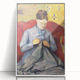 Impressionism Wall Art: Portrait of Madame Cézanne by Paul Cézanne Prints