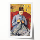 Impressionism Wall Art: Portrait of Madame Cézanne by Paul Cézanne Prints