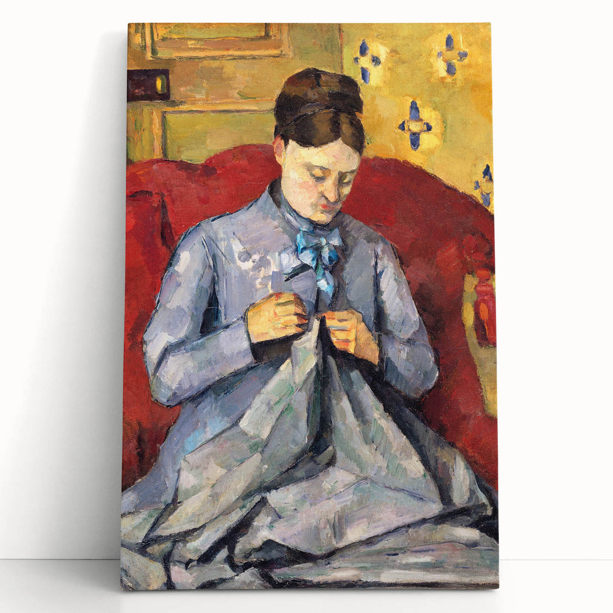 Impressionism Wall Art: Portrait of Madame Cézanne by Paul Cézanne Prints