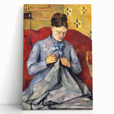 Impressionism Wall Art: Portrait of Madame Cézanne by Paul Cézanne Prints