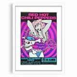 Red Hot Chili Peppers Concert Poster | Vintage Rock Wall Art