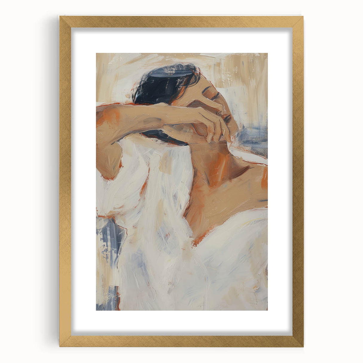 Minimalist Figurative Wall Art – Abstract Canvas for Living Room