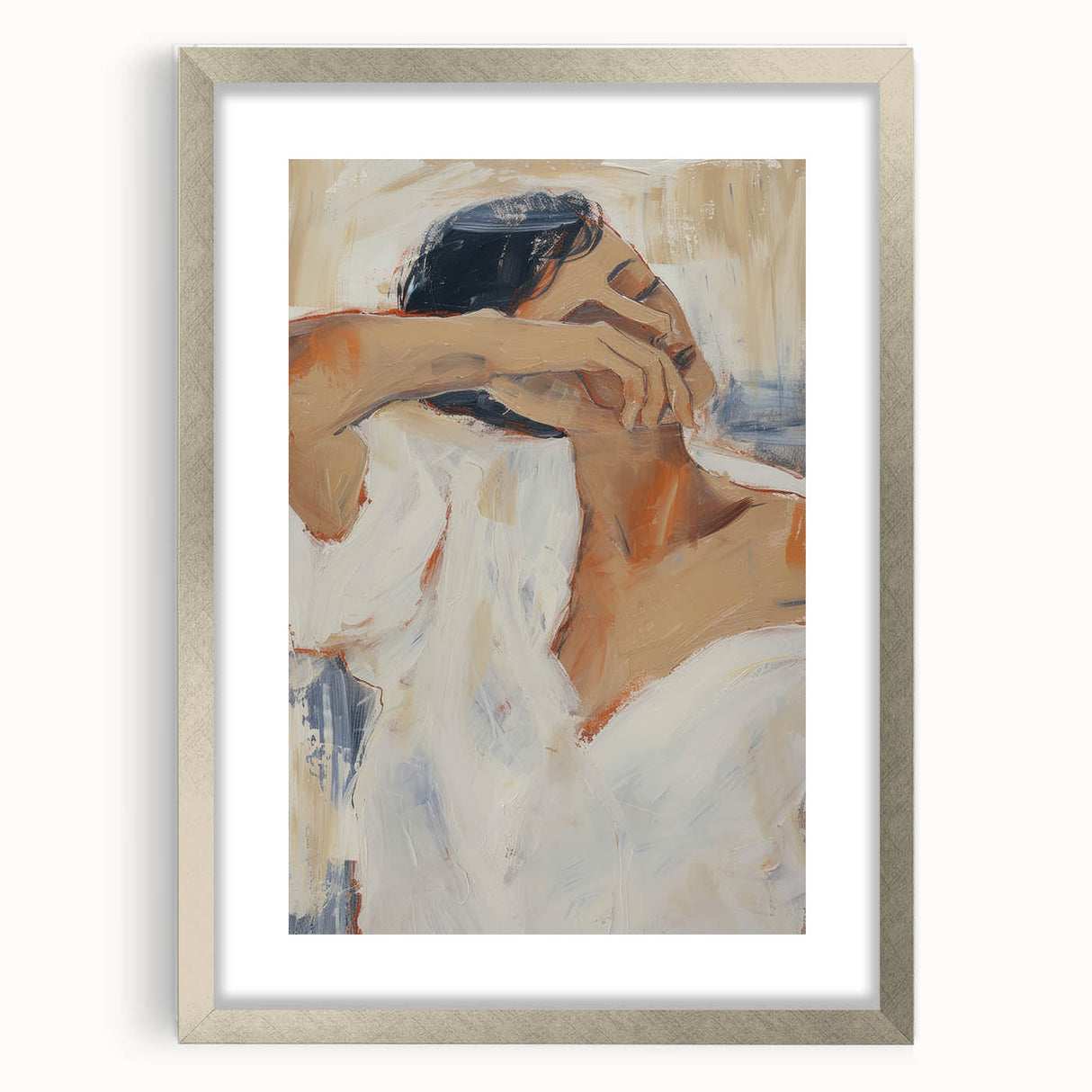 Minimalist Figurative Wall Art – Abstract Canvas for Living Room