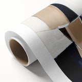 Contemporary Abstract Canvas – Beige and Navy Geometric Wall Art