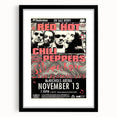 Red Hot Chili Peppers Concert Poster | Vintage Rock Wall Art