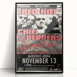 Red Hot Chili Peppers Concert Poster | Vintage Rock Wall Art