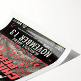 Red Hot Chili Peppers Concert Poster | Vintage Rock Wall Art