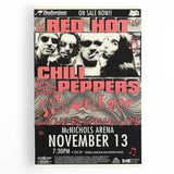 Red Hot Chili Peppers Concert Poster | Vintage Rock Wall Art