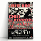 Red Hot Chili Peppers Concert Poster | Vintage Rock Wall Art