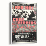 Red Hot Chili Peppers Concert Poster | Vintage Rock Wall Art