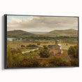 Romantic Art Prints: Panoramic Landscape Near River Moselle by Rousseau