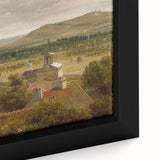 Romantic Art Prints: Panoramic Landscape Near River Moselle by Rousseau