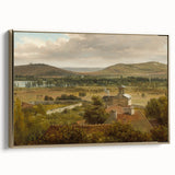 Romantic Art Prints: Panoramic Landscape Near River Moselle by Rousseau