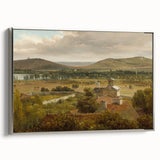 Romantic Art Prints: Panoramic Landscape Near River Moselle by Rousseau