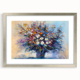 Elegant Floral Bouquet Wall Art – Abstract Canvas for Living Room