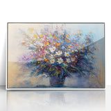 Elegant Floral Bouquet Wall Art – Abstract Canvas for Living Room