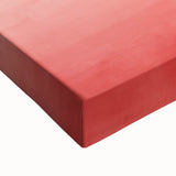 Close-up of a stretched canvas showcasing abstract minimalist wall art, featuring soft pastel colors and geometric shapes, perfect for modern home decor.