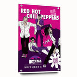 Red Hot Chili Peppers 2011 MTV EMA Poster | Vintage Rock Art