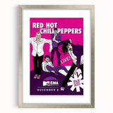 Red Hot Chili Peppers 2011 MTV EMA Poster | Vintage Rock Art