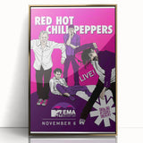 Red Hot Chili Peppers 2011 MTV EMA Poster | Vintage Rock Art