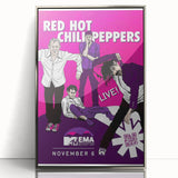 Red Hot Chili Peppers 2011 MTV EMA Poster | Vintage Rock Art