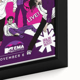 Red Hot Chili Peppers 2011 MTV EMA Poster | Vintage Rock Art