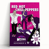 Red Hot Chili Peppers 2011 MTV EMA Poster | Vintage Rock Art
