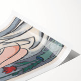 Modern Minimalist Wall Art - Woman with Flowers Abstract Print