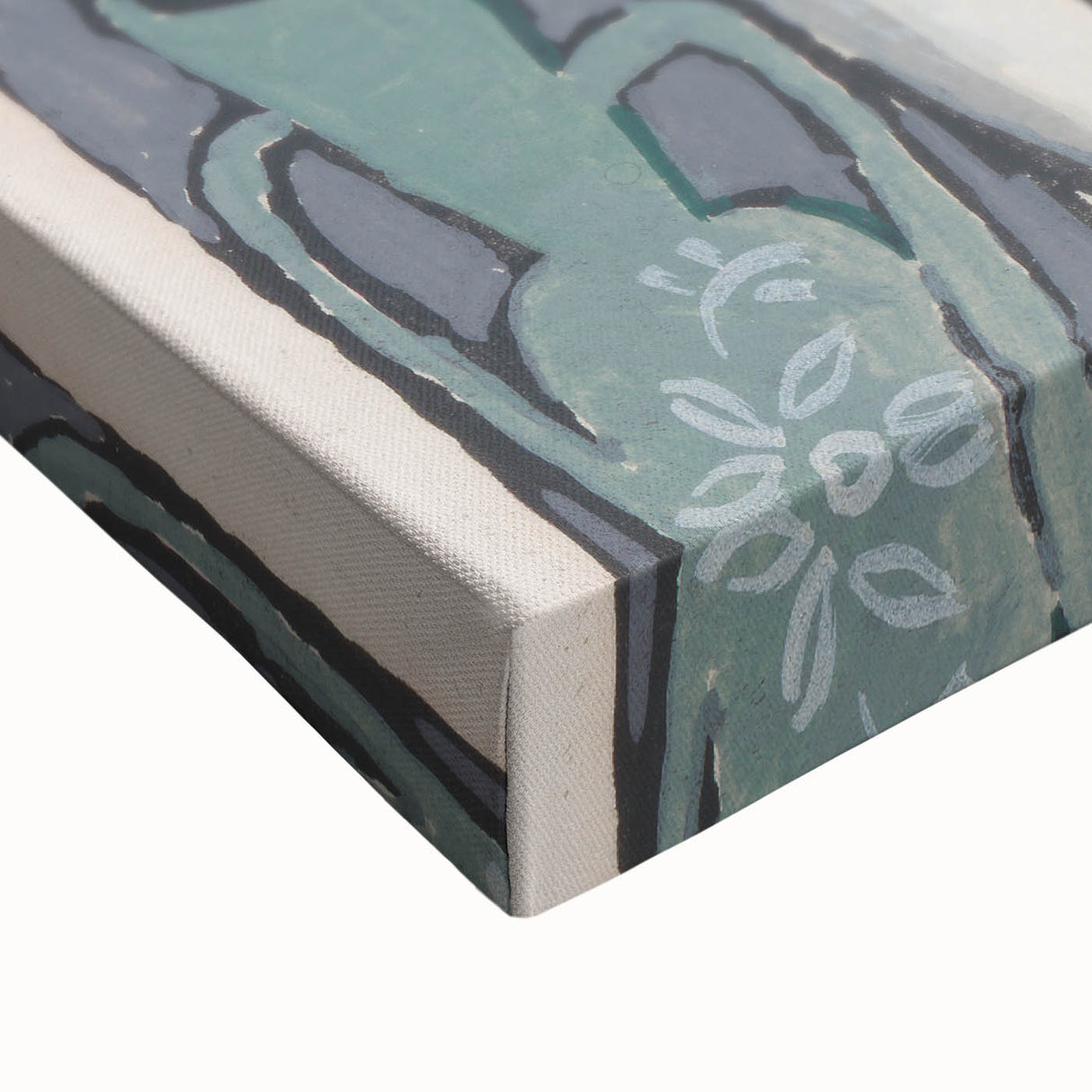 Modern Minimalist Wall Art - Woman with Flowers Abstract Print