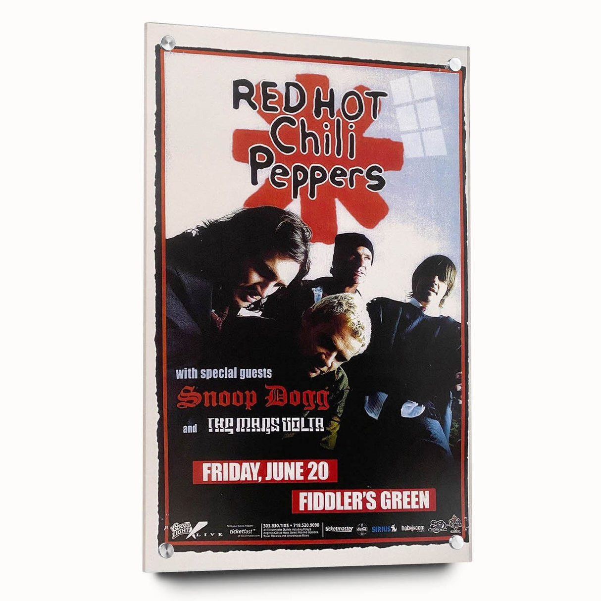 Red Hot Chili Peppers Concert Poster | Vintage Rock Art with Snoop Dogg