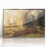 Romantic Art Prints: Ruined Cellar—Arras by John Singer Sargent