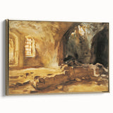 Romantic Art Prints: Ruined Cellar—Arras by John Singer Sargent