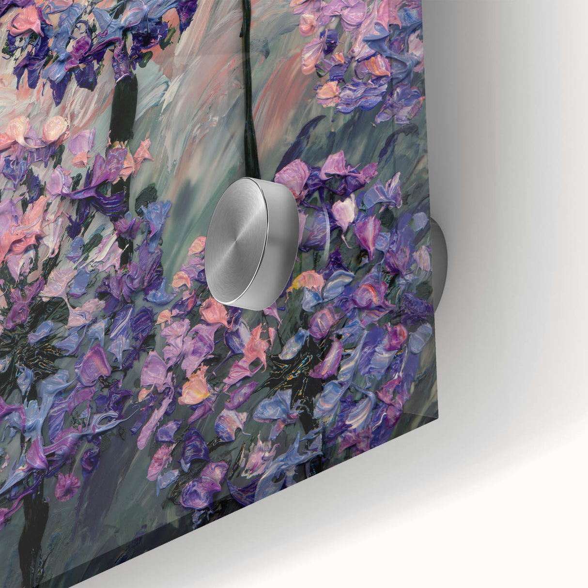 Textured Floral Wall Art – Purple and Pink Hydrangea Canvas