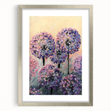 Textured Floral Wall Art – Purple and Pink Hydrangea Canvas