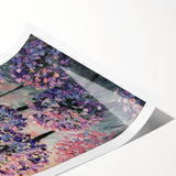 Textured Floral Wall Art – Purple and Pink Hydrangea Canvas