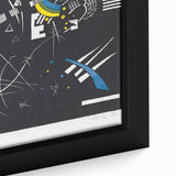 Abstract Geometric Modern Wall Art - Bold Black and Yellow Print