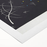 Abstract Geometric Modern Wall Art - Bold Black and Yellow Print