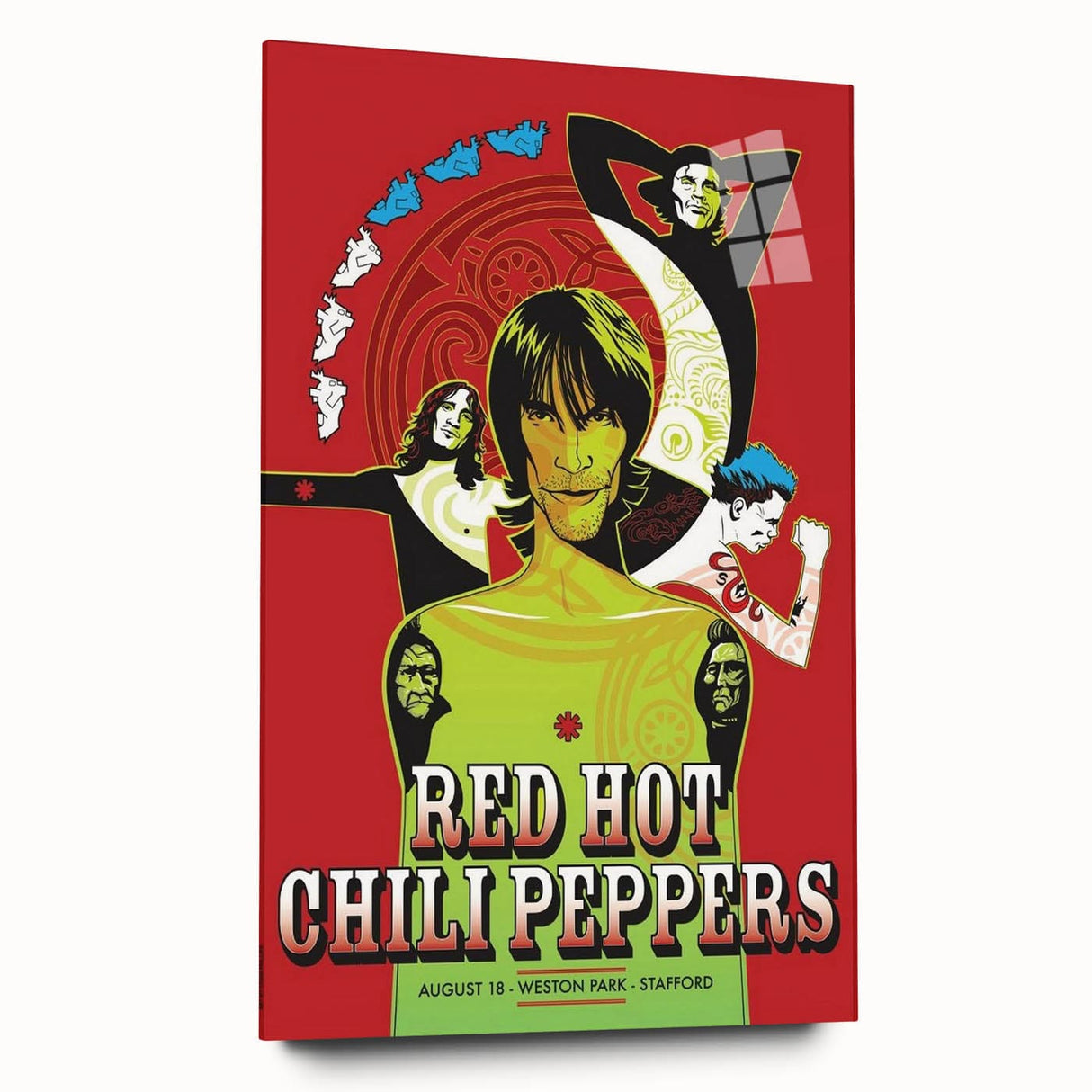 Red Hot Chili Peppers Weston Park Poster | Vintage Rock Art