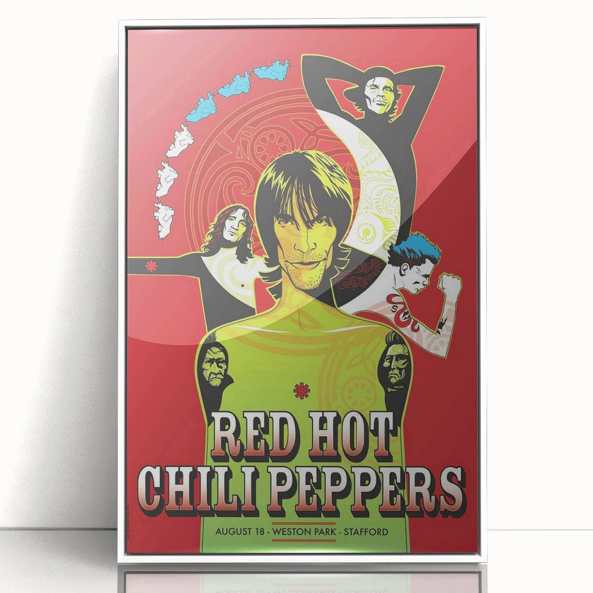 Red Hot Chili Peppers Weston Park Poster | Vintage Rock Art