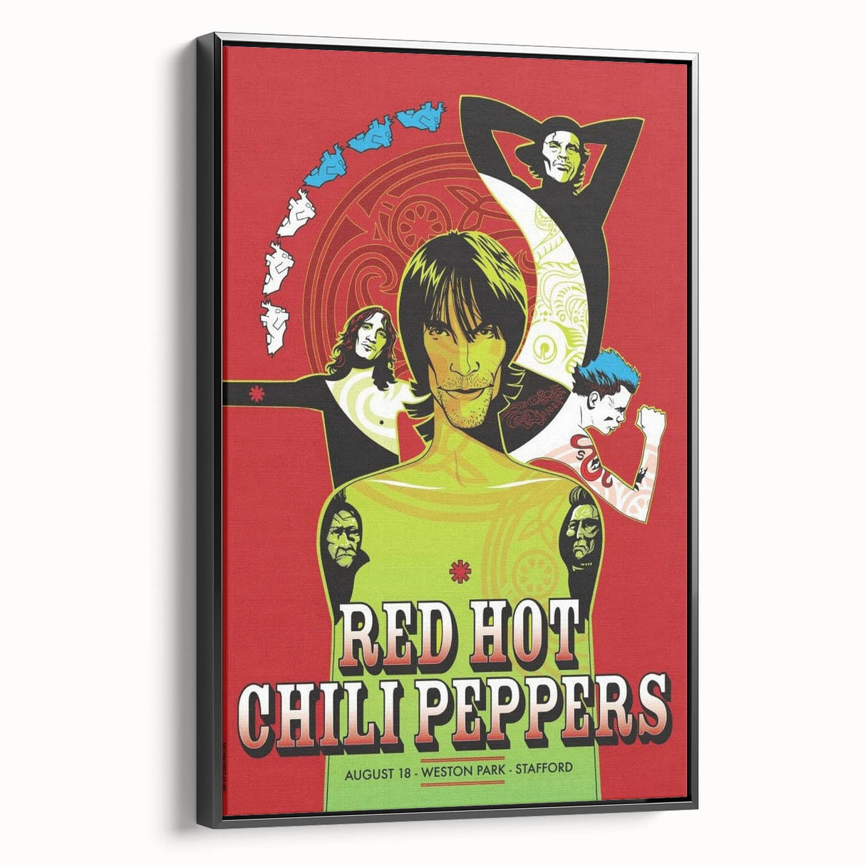 Red Hot Chili Peppers Weston Park Poster | Vintage Rock Art
