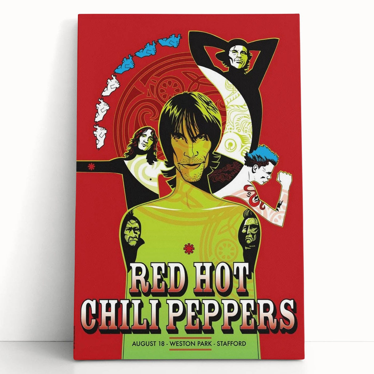 Red Hot Chili Peppers Weston Park Poster | Vintage Rock Art