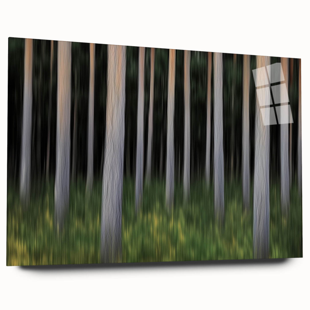 Vertical Forest Flow – Dynamic Abstract Tree Motion Wall Art