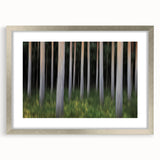 Vertical Forest Flow – Dynamic Abstract Tree Motion Wall Art