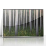 Vertical Forest Flow – Dynamic Abstract Tree Motion Wall Art