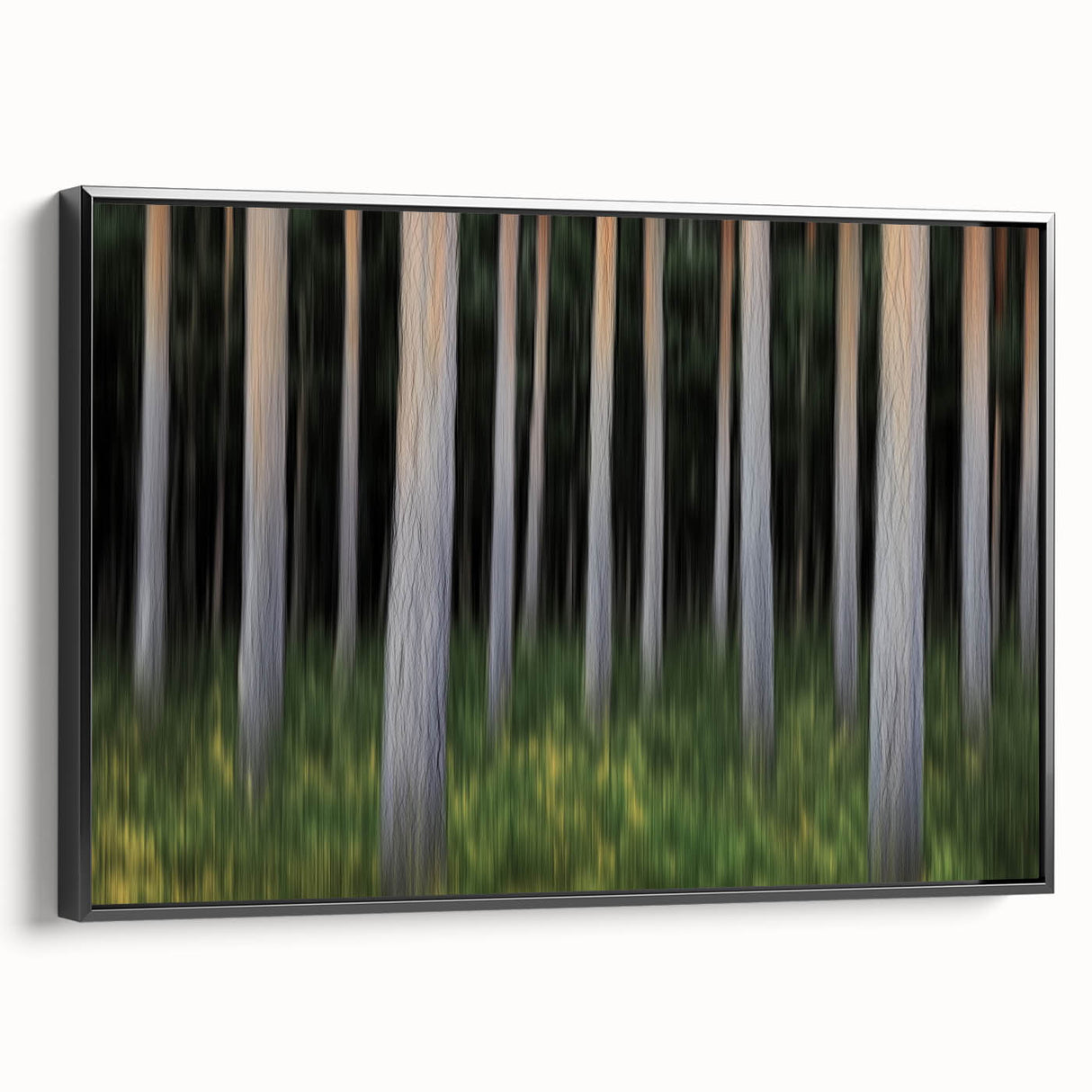 Vertical Forest Flow – Dynamic Abstract Tree Motion Wall Art