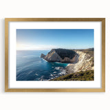 Elegant landscape print showcasing dramatic cliffs in a gold frame with matting, adding sophistication to any decor. Ideal for nature enthusiasts and home styling.