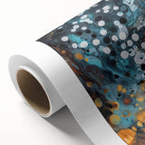 Modern Office Wall Art - Abstract Teal & Gold Corporate Print