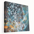 Modern Office Wall Art - Abstract Teal & Gold Corporate Print